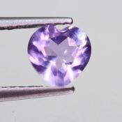 ok. 0,73ct/szt. -JASNY AMETYST NAT.- 5,95x6,00/3,75mm serce