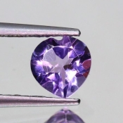 ok. 0,64ct/szt. -JASNY AMETYST NAT.- 5,96x5,78/3,47mm serce