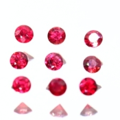 ok. 0,08ct/szt. -NAJCENNIEJSZY (PIGEON BLOOD - ROYAL - FUCHSIA) RUBIN NAT.- d2,6 +/- 0,1mm okrągły