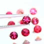 ok. 0,125ct/szt. -NAJCENNIEJSZY (PIGEON BLOOD - ROYAL - FUCHSIA) RUBIN NAT.- d3,3 +/- 0,1mm okrągły