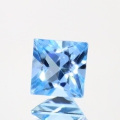 ok. 2,78ct/szt. -AAA SKY BLUE TOPAZ NAT.- 7,65x7,83/5,54mm kwadrat