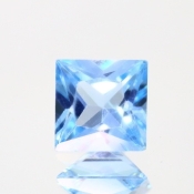 ok. 2,86ct/szt. -AAA SKY BLUE TOPAZ NAT.- 7,91x7,93/5,31mm kwadrat