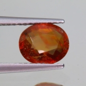 ok. 1,485ct/szt. -NUTA POMARAŃCZOWA RUBIN NAT.- 7,56x6,35/3,25mm owal