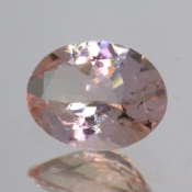 ok. 0,84ct/szt. -PUDROWY INTENSYWNY MORGANIT NAT.- 7,88x5,90/3,24mm owal