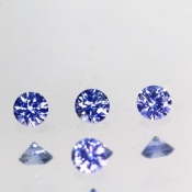 ok. 0,07ct/szt. -ŚWIETLISTY SZAFIR NAT.- d2,4mm okrągły