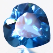 ok. 0,75ct/szt. -LONDON BLUE TOPAZ NAT.- 5,86x5,74/3,74mm serce