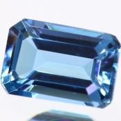 ok. 0,695ct/szt. -LONDON BLUE TOPAZ NAT.- 6,04x4,03/2,80mm prostokąt