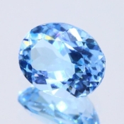 ok. 3,09ct/szt. -SWISS BLUE TOPAZ NAT.- 9,81x7,82/5,19mm owal