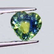 ok. 0,67ct/szt. -DWUBARWNY SZAFIR NAT.- 4,76x5,11/3,17mm serce