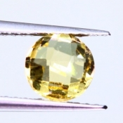 ok. 0,73ct/szt. -SŁOMKOWY CYTRYN NAT.- 6,01x5,99/3,16mm okrągły