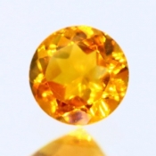 ok. 0,4ct/szt. -AAA POMARAŃCZOWOZŁOCISTY CYTRYN NAT.- 4,95x4,95/2,99mm okrągły