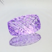 ok. 12,385ct/szt. -LAWENDOWY AMETYST NAT.- 19,92x12,01/8,50mm antyk