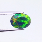 ok. 0,35ct/szt. -ARLEKIN - NAJCENNIEJSZY OPAL NAT.- 7,00x5,08/2,43mm owal