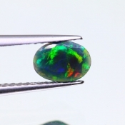 ok. 0,305ct/szt. -MULTI COLOR OPAL NAT.- 6,38x4,62/2,52mm owal