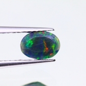 ok. 0,305ct/szt. -MULTI COLOR OPAL NAT.- 6,38x4,62/2,52mm owal
