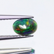 ok. 0,305ct/szt. -MULTI COLOR OPAL NAT.- 6,38x4,62/2,52mm owal