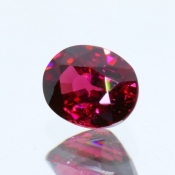 ok. 1,645ct/szt. -KARMINOWY GRANAT NAT.- 7,37x5,87 owal
