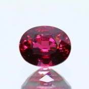 ok. 1,645ct/szt. -KARMINOWY GRANAT NAT.- 7,37x5,87 owal