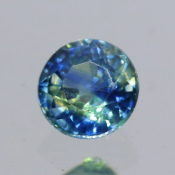 ok. 0,375ct/szt. -ZŁOCISTONIEBIESKI SZAFIR NAT.- 4,01x3,97/2,78mm okrągły