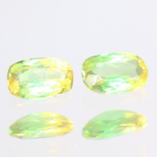 ok. 0,525ct/para -IDEALNA PARA ALEKSANDRYT NAT.- 4,85x3,21/1,86mm + 4,83x3,12/1,83mm antyk