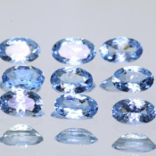 ok. 0,18ct/szt. -SANTA MARIA  AKWAMARYN NAT.- 5x3mm owal