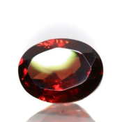 ok. 1,465ct/szt. -KARMINOWY GRANAT NAT.- 8,01x6,08/3,35mm owal