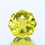 ok. 4,24ct/szt. -LEMON CYTRYN NAT.- 9,3x9,3/7,7mm ośmiokąt