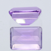 ok. 1,65ct/szt. -INTENSYWNY AMETYST NAT.- 8,15x6,03/4,37mm ośmiokąt