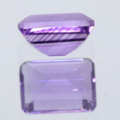 ok. 1,58ct/szt. -INTENSYWNY AMETYST NAT.- 8,03x6,00/4,36mm ośmiokąt