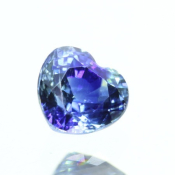 ok. 0,605ct/szt. -DEEP BLUE SZAFIR NAT.- 4,80x4,34/3,23mm serce