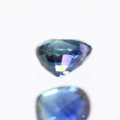 ok. 0,605ct/szt. -DEEP BLUE SZAFIR NAT.- 5,04x4,47/3,02mm serce