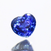 ok. 0,54ct/szt. -DEEP BLUE SZAFIR NAT.- 4,76x4,25/3,26mm serce