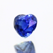 ok. 0,54ct/szt. -DEEP BLUE SZAFIR NAT.- 4,76x4,25/3,26mm serce