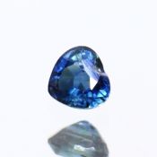 ok. 0,36ct/szt. -DEEP BLUE SZAFIR NAT.- 4,04x3,84/2,62mm serce