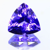 ok. 7,3ct/szt. -VIVID VIOLET-BLUE TANZANIT NAT.- 12,67x12,84/7,87mm trilion