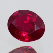 ok. 0,77ct/szt. -PIGEON BLOOD RUBIN NAT.- 5,99x4,80/3,01mm owal