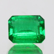 ok. 2,14ct/szt. -TOP VIVID GREEN SZMARAGD NAT.- 8,60x6,83/4,62mm ośmiokąt