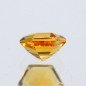 ok. 0,48ct/szt. -ZŁOCISTY CYTRYN NAT.- 4,93x4,88/3,22mm hexagon
