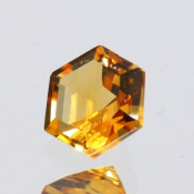 ok. 0,485ct/szt. -ZŁOCISTY CYTRYN NAT.- 4,99x4,94/3,22mm hexagon