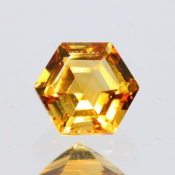 ok. 0,485ct/szt. -ZŁOCISTY CYTRYN NAT.- 4,99x4,94/3,22mm hexagon