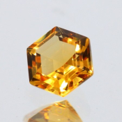 ok. 0,51ct/szt. -ZŁOCISTY CYTRYN NAT.- 4,99x4,99/3,26mm hexagon
