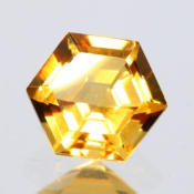 ok. 0,815ct/szt. -ZŁOCISTY CYTRYN NAT.- 6,03x5,97/3,78mm hexagon