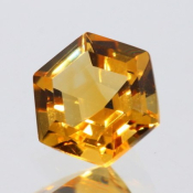 ok. 0,785ct/szt. -ZŁOCISTY CYTRYN NAT.- 6,02x5,98/3,72mm hexagon