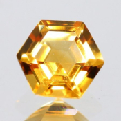ok. 0,785ct/szt. -ZŁOCISTY CYTRYN NAT.- 6,02x5,98/3,72mm hexagon