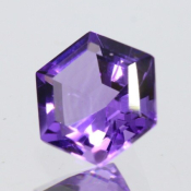 ok. 0,845ct/szt. -NASYCONY AMETYST NAT.- 5,99x6,02/3,94mm hexagon