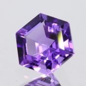ok. 0,875ct/szt. -NASYCONY AMETYST NAT.- 6,14x6,19/4,00mm hexagon