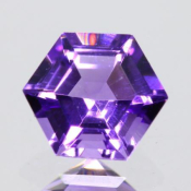 ok. 0,875ct/szt. -NASYCONY AMETYST NAT.- 6,14x6,19/4,00mm hexagon