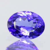 ok. 1,185ct/szt. -AAA FIOLETOWONIEBIESKI TANZANIT NAT.- 7,86x6,04/3,60mm owal