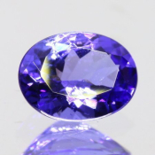 ok. 1,26ct/szt. -AAA FIOLETOWONIEBIESKI TANZANIT NAT.- 8,07x6,15/3,68mm owal