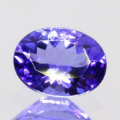 ok. 1,26ct/szt. -AAA FIOLETOWONIEBIESKI TANZANIT NAT.- 8,07x6,15/3,68mm owal